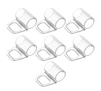 SMASOLO 7 Piezas Clips para Estores sin Cuerda Soporte Transparente para Tirador de Varilla de Accesorio Plástico para Persianas Enrollables Sujeción Segura y Cómoda para Ventanas