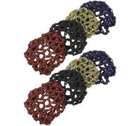 SMASOLO 8 Piezas Redecillas para Moños de Ballet Redes de Cabello Elásticas y Transpirables Cubre Moños Profesionales para Baile Danza y Cosplay Ajustables para Tipo de Cabello Colores