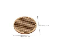 SMASOLO 8 Piezas Wood Rounds For Crafts Blank Cross Stitch Tags Unfinished Wooden Chips For Diy Engraving Multipurpose Ornaments Bookmarks Pendants Creative Crafting Supplies