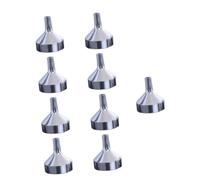 SMASOLO 9 piezas Embudos Metálicos Portátiles Mini para Transferir Perfumes y Aceites Esenciales Fáciles de Limpiar y Transportar para Viajes y Uso Diario