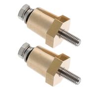 SMASOLO Adaptador de Terminal de Batería M6 de Latón Conector Positivo y Negativo para Coche Juego de 1 Par Poste de Cobre para Terminales de Batería Automotriz de Vehículo