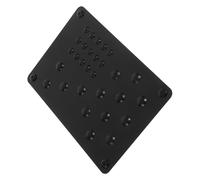 SMASOLO Alfombrilla Pedales Coche y Pedal Suelo Coche, 1 Juego, Material de Aleación de Aluminio, Diseñado para Uso Diario y Compatibilidad Amplia