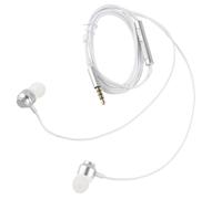 SMASOLO Auriculares Intrauditivos con Micrófono Cable Magnético Bajos Potentes Diseño Metálico Blanco Conector 35 MM Compatibles con Teléfono y Tableta Control de Volumen y
