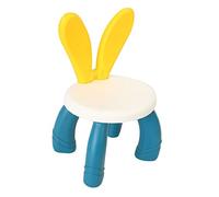 SMASOLO Banquito de Plástico Infantil con Orejas de Conejo Antideslizante Ligero y Resistente Ergonómico para Jardín de Infancia y Uso Doméstico Color Macarrón