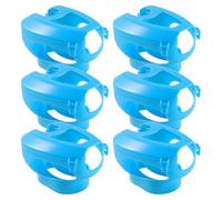 SMASOLO Bastidor de Inyección para, 6 Soportes Fijos en Polipropileno Bandas de Sujeción, para Uso en Cuidado y Alimentación de Pájaros