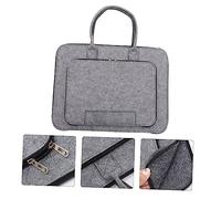 SMASOLO Bolsa para Portátil de Fieltro Resistente y Ligera con Gran Capacidad Funda Protectora para Viaje y Uso Diario Compatible con Laptops de Color Gris Oscuro
