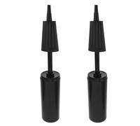 SMASOLO Bomba Manual para Pelota de Ejercicio Doble Acción, Inflador Portátil Negro 2 Piezas, Dispositivo de Inflado Manual para Balones de Yoga y Pilates, Herramienta Ligera