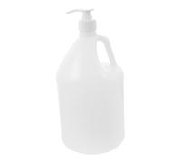 SMASOLO Botella de Agua con Bomba y Tapa Garrafa Portátil de Plástico Hdpe Diseño Ergonómico con Asa para Transporte Fácil Depósito Dispensador para Líquidos Casa Oficina y Exterior
