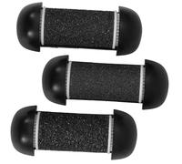 SMASOLO Cabezales De Repuesto Para De Pies Eléctrica Rodillos Gruesos 3 Unidades Negros Cuidados Personales Exfoliación Suave Para Uso Casa y Viajes