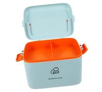 SMASOLO Caja Botiquín de Emergencia de Doble Capa con Asa Organizador Portátil para Almacenamiento Médico Casa Diseño Compacto y Resistente para y Artículos Pequeños