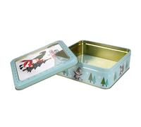 SMASOLO Caja De Hojalata Navideña Para Galletas y Dulces, Color Múltiple, Resistente y Decorativa, Adecuado Para Almacenamiento Festivo, Regalos Navideños y Fiestas De Invierno