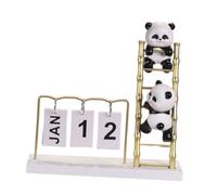 SMASOLO Calendario de Sobremesa Creativo con Diseño de Panda Calendario Perpetuo de Mesa de Volteable Decoración Original para Escritorio y Hogar