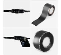 SMASOLO Cinta Selladora Autoadhesiva de Silicona Negra 3 M para Reparación de Tuberías Resistente al Agua y Alta Temperatura Cinta para Reparar Fugas y Juntas en Fontanería