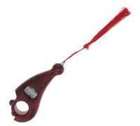 SMASOLO Contador de Cuentas Manual de Madera Roja Compacto y Portátil Pantalla Electrónica LCD Mini Contador de Dedos para Oración y Meditación Budista Fácil de Usar y Almacenar