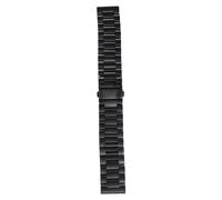SMASOLO Correa de Acero Inoxidable para Reloj Gen Diseño de Tres Eslabones Pulsera Cómoda y Resistente para Mujer y Hombre Reemplazo Elegante y Duradero Color Negro