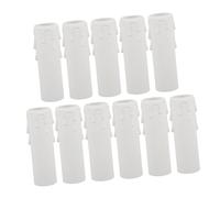 SMASOLO Cubiertas para Velas de Araña 30x100mm de Plástico Antigoteo Protección para Portalámparas Decoración Hogar Juego de 12 Piezas