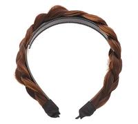 SMASOLO Diadema Ancha Trenzada para Mujer y Niña Accesorio Elegante para Peinados y Fiestas Diseño Color Marrón para Cumpleaños y Celebraciones