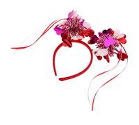 SMASOLO Diadema de Corazón Lentejuelas Día de San Valentín Tocado de Boda Accesorio Cabello de San Valentín Diadema Roja Forma de Corazón para Fiestas Navideñas y Celebraciones