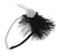 SMASOLO Diadema Mujer Vintage Años con y Flecos Accesorio para Fiestas Temáticas Bodas y Eventos Especiales Diseño Glamuroso Flapper para Mujeres