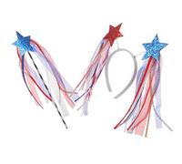 SMASOLO Diadema Patriótica con Estrella para Julio y Memorial Day Accesorio Festivo para Cabello Tocado para Fiesta y Celebración Independiente