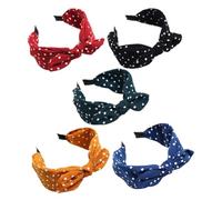 SMASOLO Diademas Para Niñas Lazos y Orejas De Conejo 5 Piezas Coloridas Surtidas Accesorios Cabello Femenino Banda Cabello Para Fiestas y Cosplay