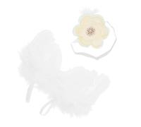 SMASOLO Disfraz de Ángel para Ñiño Recién Nacido 2 Piezas Alas de Tela Suaves y Cómodas Conjunto Creativo para Fotografía Infantil y Accesorios para Sesión de Fotos de Recién Nacidos