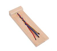 SMASOLO Educativo de Trenzado para Kit de Enseñanza de Trenzado de Cabello de Madera para Juguete de Aprendizaje para Desarrollo de Habilidades