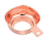 SMASOLO Embudos Metálicos de Acero Inoxidable para Enlatar Mango Boca Ancha Rectangular Embudo para Mermelada y Aceite en Cocina para Frascos y Botellas 1 Pieza Rosa Dorado