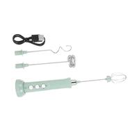 SMASOLO Espumador de Leche Eléctrico Portátil USB Recargable Batidor de Mano Inalámbrico Mini Batidora para Huevos y Bebidas Rápida Verde