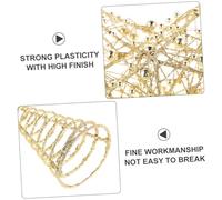 SMASOLO Estrella Punta del Árbol de Navidad Adorno de Hierro Dorado Purpurina Decoración de 5 Puntas para Copa del Árbol Tamaño 25X30 CM Adecuado para Fiestas y Ambiente Navideño