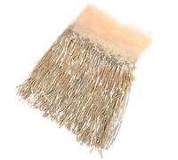 SMASOLO Flecos Lentejuelas para Danza del Vientre 20 CM de Ancho Color Beige Nº 5 10 Yardas por Rollo Accesorio de Ribete para Falda y Disfraz de Baile