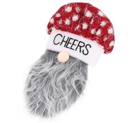 SMASOLO Funda para Botella de Vino Navideña Delicada Funda Diseño de Sombrero de Enano para Decoración de Fiesta Navideña y Adorno de Botella