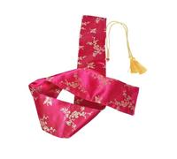 SMASOLO Funda para Espada Taichi de Seda Suave con Bordado de Mariposas, Bolsa Porta Espadas Ajustable para Artes Marciales, 12,7 X 135 CM, Estuche de Transporte Resistente para Práctica y