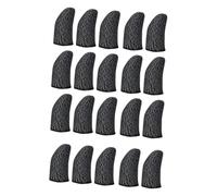 SMASOLO Fundas para Dedos para Juegos Móviles para Gamers, Anti-Sudor, Transpirable, Tela De Fibra De Cobre, Talla Única, Reutilizable, Color Neutro, 20 Piezas