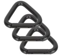 SMASOLO Hebillas Triangulares de Escalada de Metal Mosquetones Grandes y Pequeños 3 Unidades para Exteriores y Uso Diario en Mochilas y Cinturones