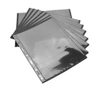 SMASOLO Hojas de Álbumes de Coleccionismo de Sellos 9 Orificios Tamaño Estándar Papel Seguro Fondo Negro para Coleccionistas Almacenamiento Colecciones Postales 10 Unidades