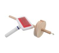 SMASOLO Huso de Madera para Tejer Pelo de Mascotas Herramienta de Bricolaje para Gatos y Perros Que Mudan Pelo Peine para Anudar Kit de Aseo y Manualidades para Uso Doméstico