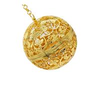 SMASOLO Incensario Colgante Creativo de Latón Diseño Retro Hueco para Difusor de Aromas, Decoración Colgante Elegante para Mujeres, Accesorio Aromaterapia Adecuado para Uso Diario