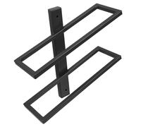SMASOLO Industrial Style Wall Mounted Wine Rack Cast Iron Bracket Space Saving Slots For Kitchen Home Bar European Chic Metal Wine Holder
