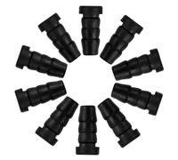 SMASOLO Insertos para Patas de Muebles 20 Piezas, Manga de Rueda Giratoria Negra 14 Mm Diámetro de Orificio, Estuche para Deslizadores de Silla, Compatible con Sillas y Taburetes, Uso