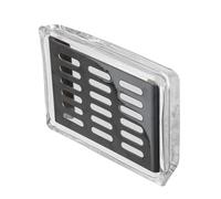 SMASOLO Jabonera de Cristal Rectangular con Soporte Autodesagüe en Acero Inoxidable Bandeja Escurridora para Jabón de Barra Adecuado para Baño Ducha y Encimera de Cocina Color Negro