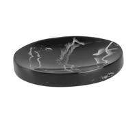SMASOLO Jabonera de Resina con Diseño Mármol para Baño y Cocina Soporte Decorativo para Jabón con Ranuras de Drenaje Compacto y Fácil Limpieza para Uso Doméstico y