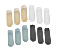 SMASOLO Juego De Botellas Rellenables Para Viaje 4 Piezas 60 Ml Botellas Cilíndricas a Prueba De Fugas Para Cuidado Piel y Lociones Estuche Eva Portátil Para Viajeros