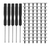 SMASOLO Juego de Tornillos para SSD M2 X 3 MM 500 Unidades 5 Destornilladores Tornillos Pequeños para Montaje y Reparación de Laptop Kit Completo para Instalación de Unidad RAM y