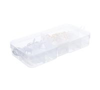 SMASOLO Juego De Uñas Postizas Y Anillos Para Las Yemas De Los Dedos: Puntas Profesionales Para Extensiones De Uñas, Anillos Metálicos Resistentes Y Pegamento Adhesivo, Ideales Para