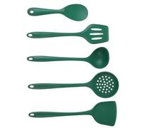 SMASOLO Juego de Utensilios de Cocina de Silicona 5 Piezas Resistentes al Calor Aptos para Lavavajillas Mango Ergonómico y Diseño Antiadherente para Cocinar Seguro en Casa