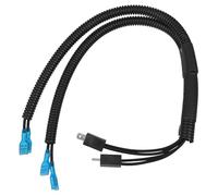 SMASOLO Kit de Cableado de Bocina para Vehículo, Arnés de Cables 1 a 2 Vías, Suministro para Automóvil, Pieza de Repuesto, Instalación Sencilla y Compatible para Modificación de Bocinas