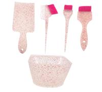 SMASOLO Kit de Teñido Profesional para Cabello con Bol y Pincel de Mezcla Tablero para Mechas Diseño Antisalpicaduras y Materiales Transparentes Mate para Aplicación Precisa Casa y Salón