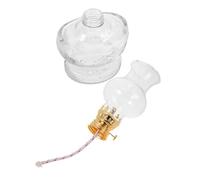 SMASOLO Lámpara Queroseno Vintage Decorativa con Pantalla de Vidrio para Iluminación Uso Dual Hogar y Camping Diseño Clásico Resistente y Fácil Recarga
