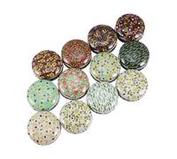 SMASOLO Latas Redondas para Velas 12 Unidades Mini Latas Metálicas Duraderas para Manualidades DIY Obsequio Uso Multipropósito Hogar Fiesta Artesanía